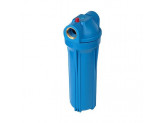 Фильтр магистральный Акватек для холодной воды, без картриджа (синий корпус 10) 3/4 + Чехол TermoZont Slim 10 для корпуса картриджного фильтра