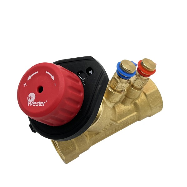 Клапан баланс. ручной с измер. ниппелями Wester ДN25 G1